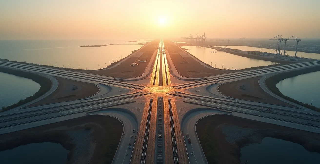 Diagramme visuel montrant le processus de sélection de la réglementation selon le mode de transport